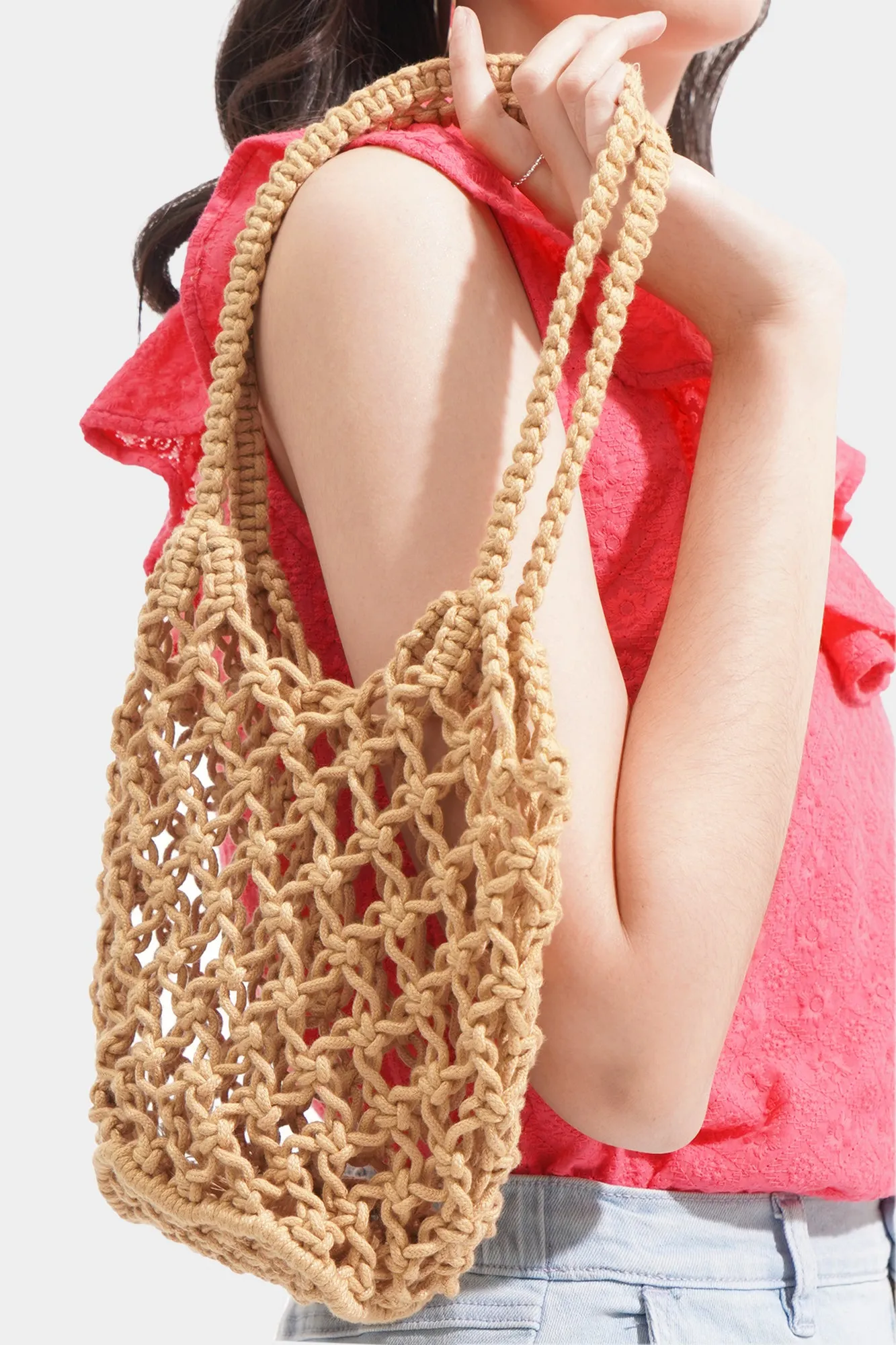 Macrame Bucket Bag