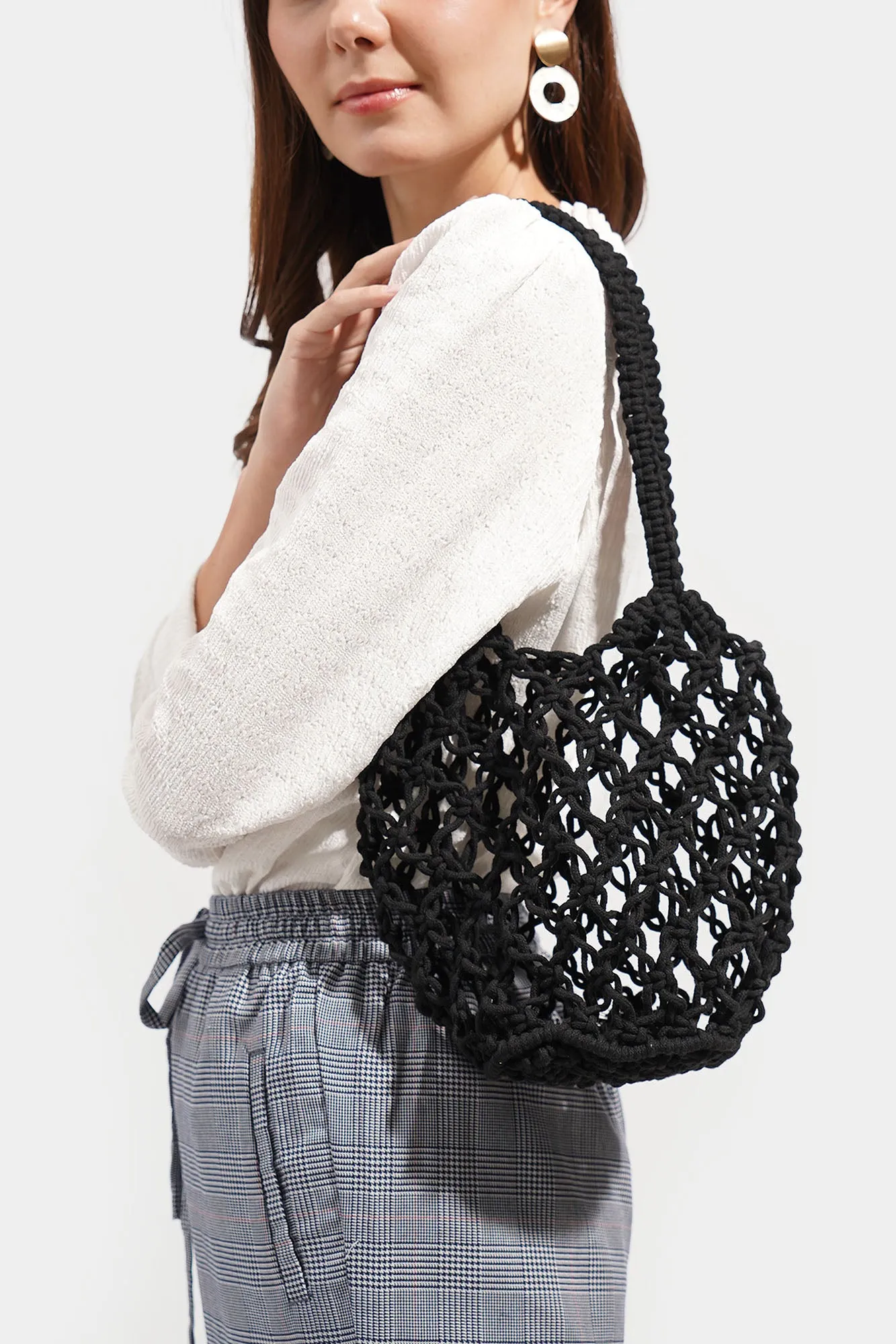 Macrame Bucket Bag