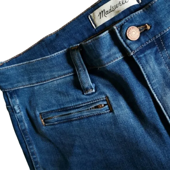 Madewell Roadtripper High Rise Skinny Jegging Jean Size 29T #MB395 Med Waah