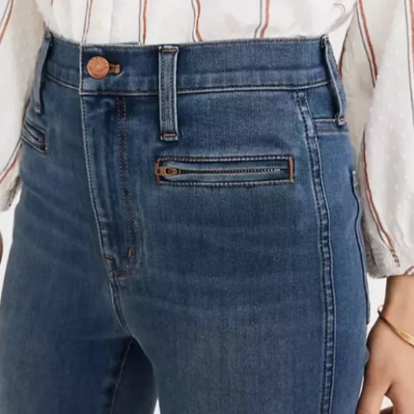 Madewell Roadtripper High Rise Skinny Jegging Jean Size 29T #MB395 Med Waah