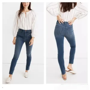 Madewell Roadtripper High Rise Skinny Jegging Jean Size 29T #MB395 Med Waah