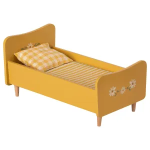 Maileg Mini Wooden Bed Yellow