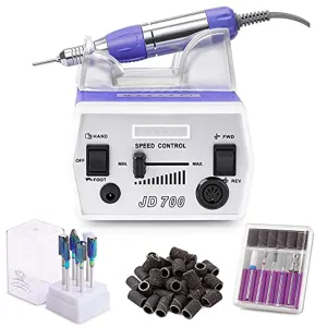 Makartt Nail Drill with Nail Bits Bundle, Electric Nail Drill Machine and 7Pcs Nail Drill Bits Set Remove Acrylic Nail
