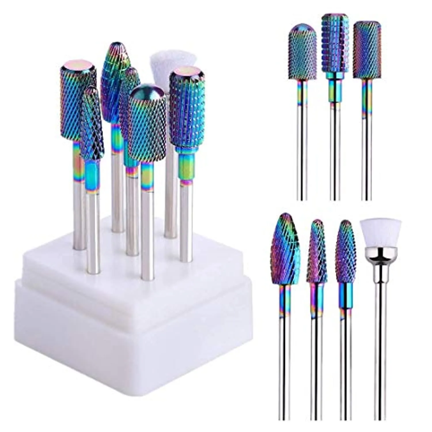 Makarttwith Black Rechargeable Nail Drill Machine Stephanee Electric Nail File with Tungsten Carbide Nail Drill Bits Set Bundle