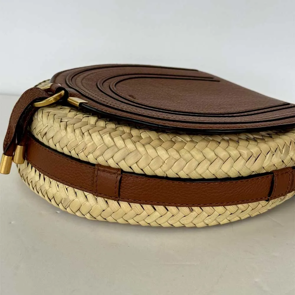 Marcie Raffia Shoulder Bag