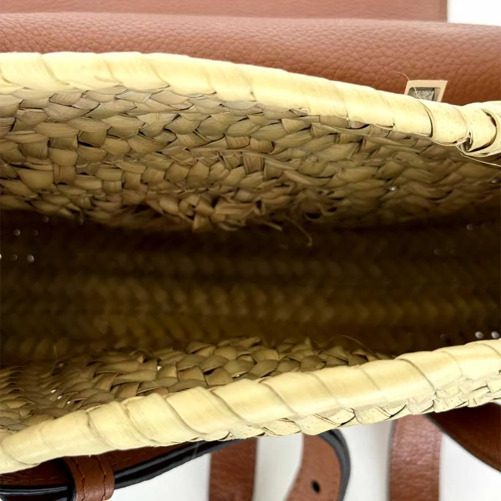 Marcie Raffia Shoulder Bag