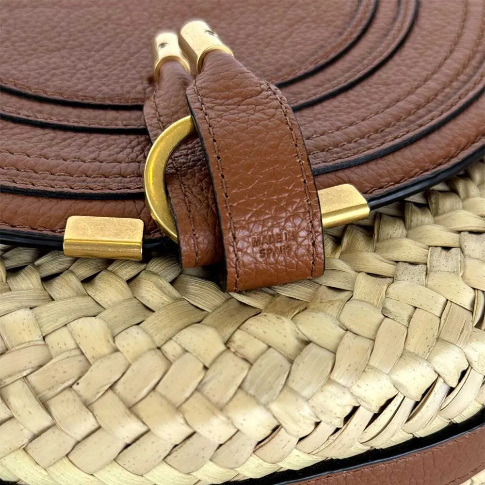Marcie Raffia Shoulder Bag