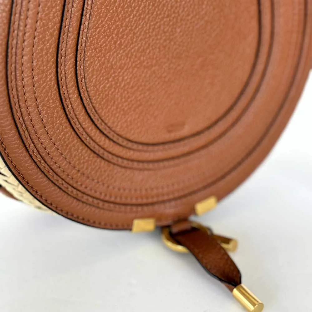Marcie Raffia Shoulder Bag
