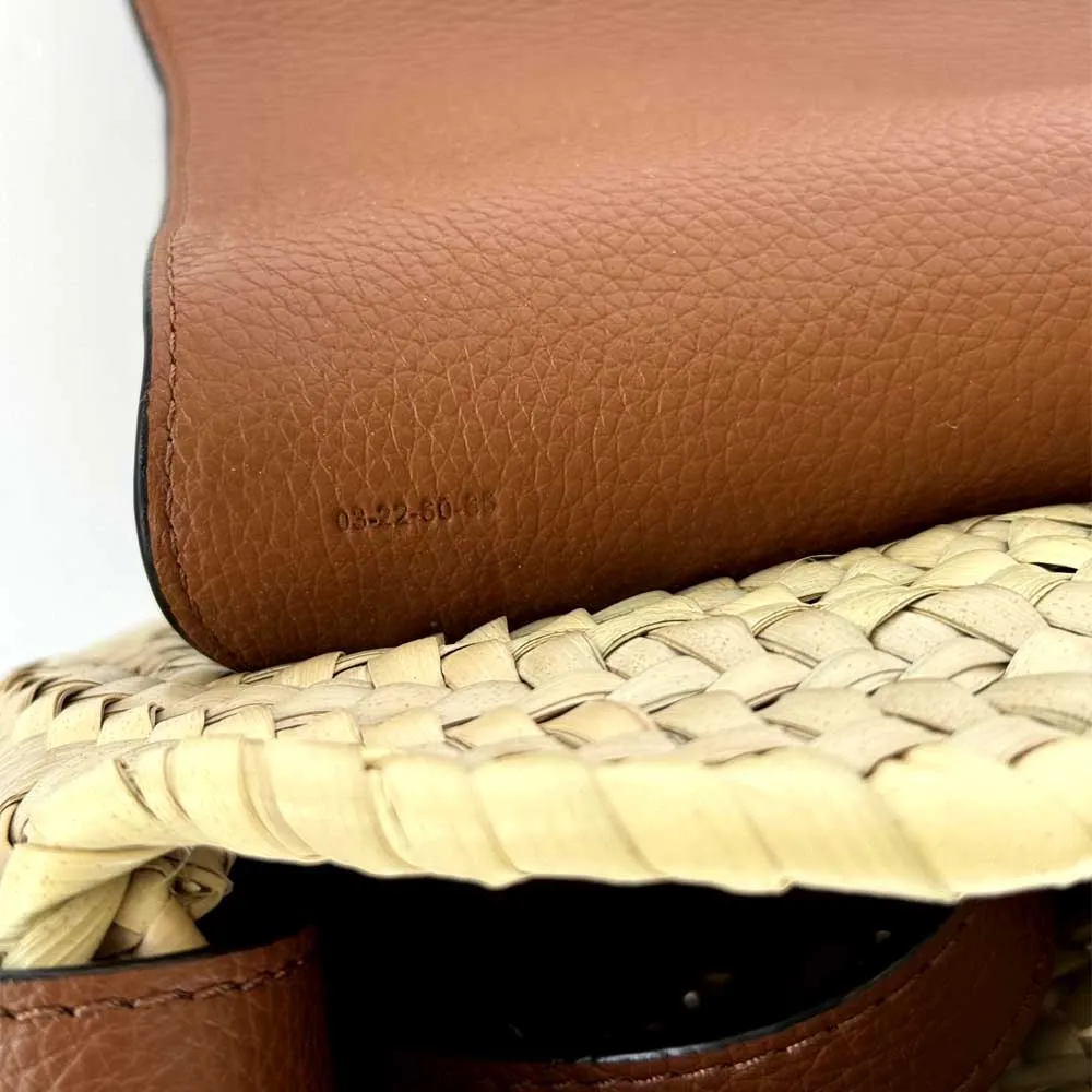 Marcie Raffia Shoulder Bag