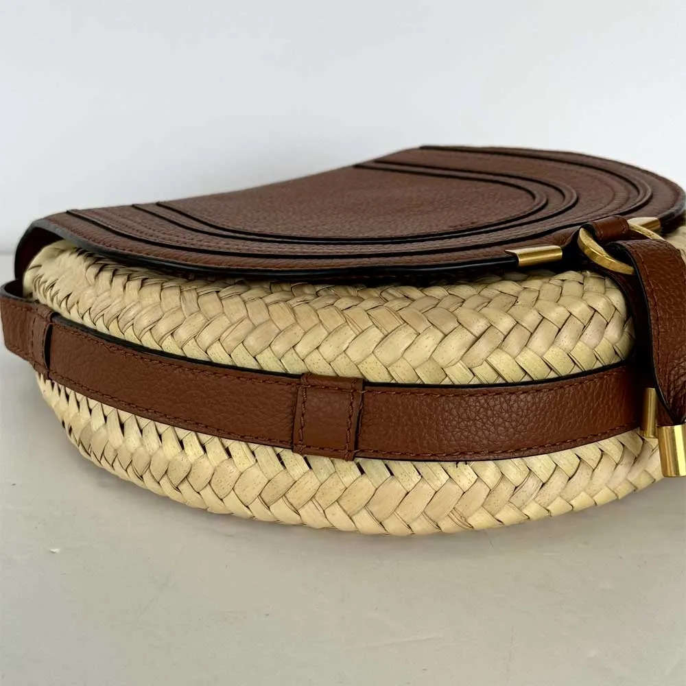 Marcie Raffia Shoulder Bag