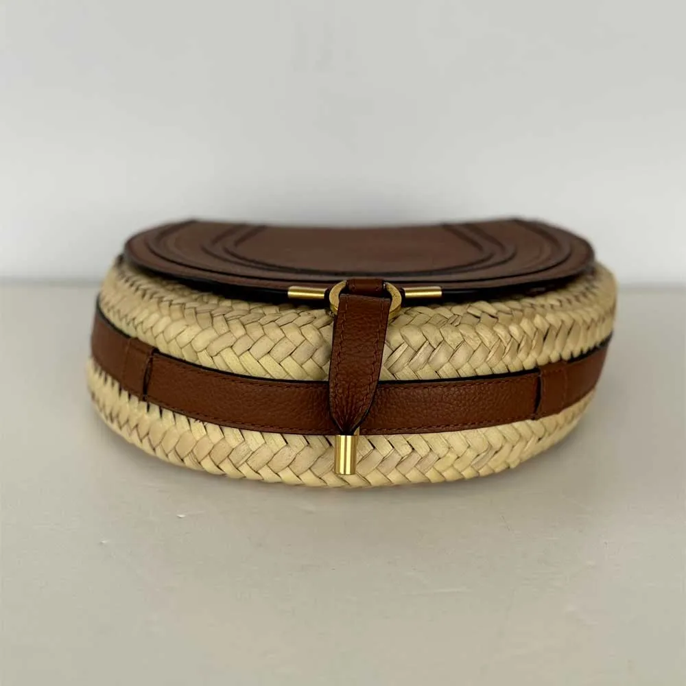 Marcie Raffia Shoulder Bag