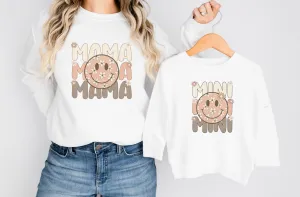 Matching Mini & Mama Mummy Personalised Jumpers boy mama  - Various Colours