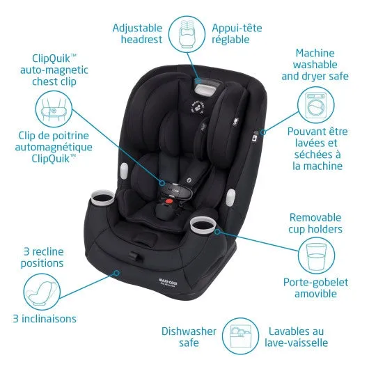 Maxi-Cosi Pria All-in-One Convertible Car Seat - Authentic Black