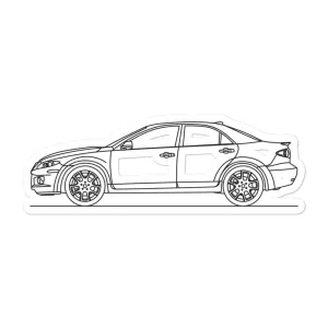 Mazdaspeed 6 Outline Sticker