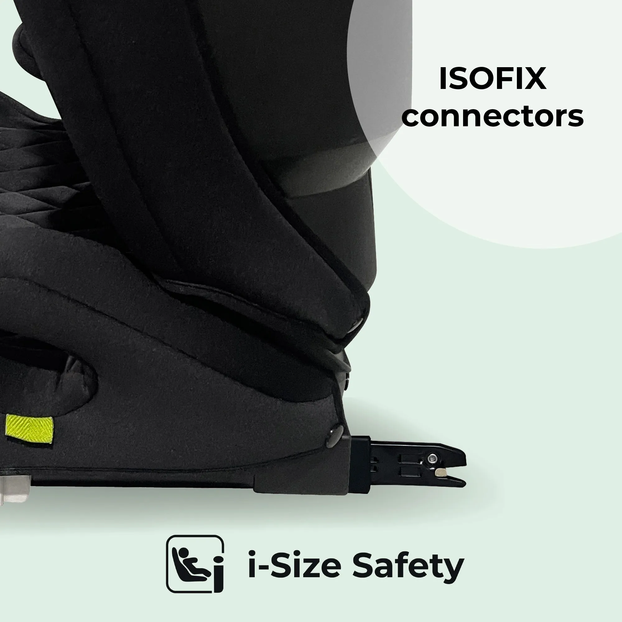 MBCS23 i-Size (100-150cm) High Back Booster Car Seat - Quilted Black