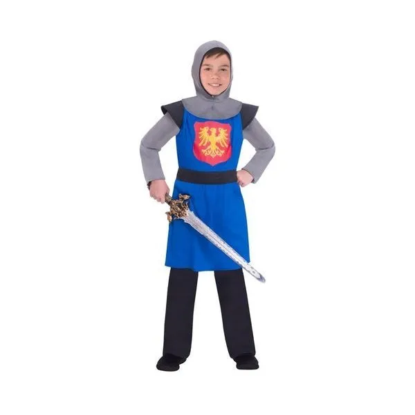 Medieval Knight Blue Boys Costume