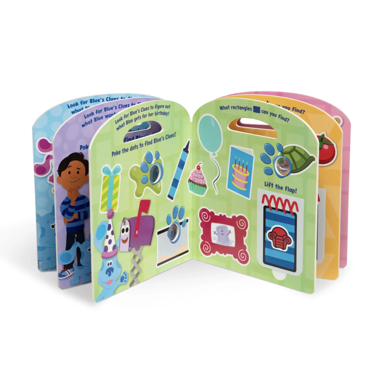 Melissa & Doug Blue's Clues & You! Poke-A-Dot: Shapes with Blue (Board Book)