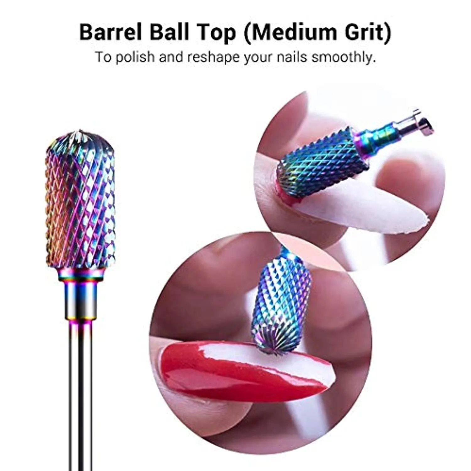 MelodySusie 30000 rpm Professional Nail Drill-Scarlet with 7pcs Tungsten Carbide Nail Drill Bits, High Speed, Low Heat, Low Noise, Low Vibration, Portable Electric Efile Drill for Shaping, Buffing,