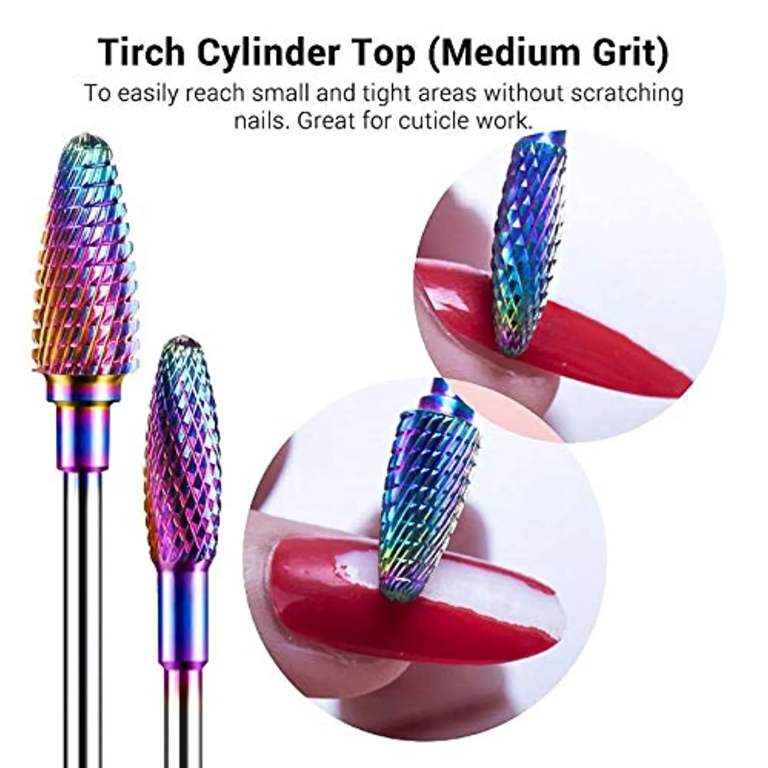 MelodySusie 30000 rpm Professional Nail Drill-Scarlet with 7pcs Tungsten Carbide Nail Drill Bits, High Speed, Low Heat, Low Noise, Low Vibration, Portable Electric Efile Drill for Shaping, Buffing,