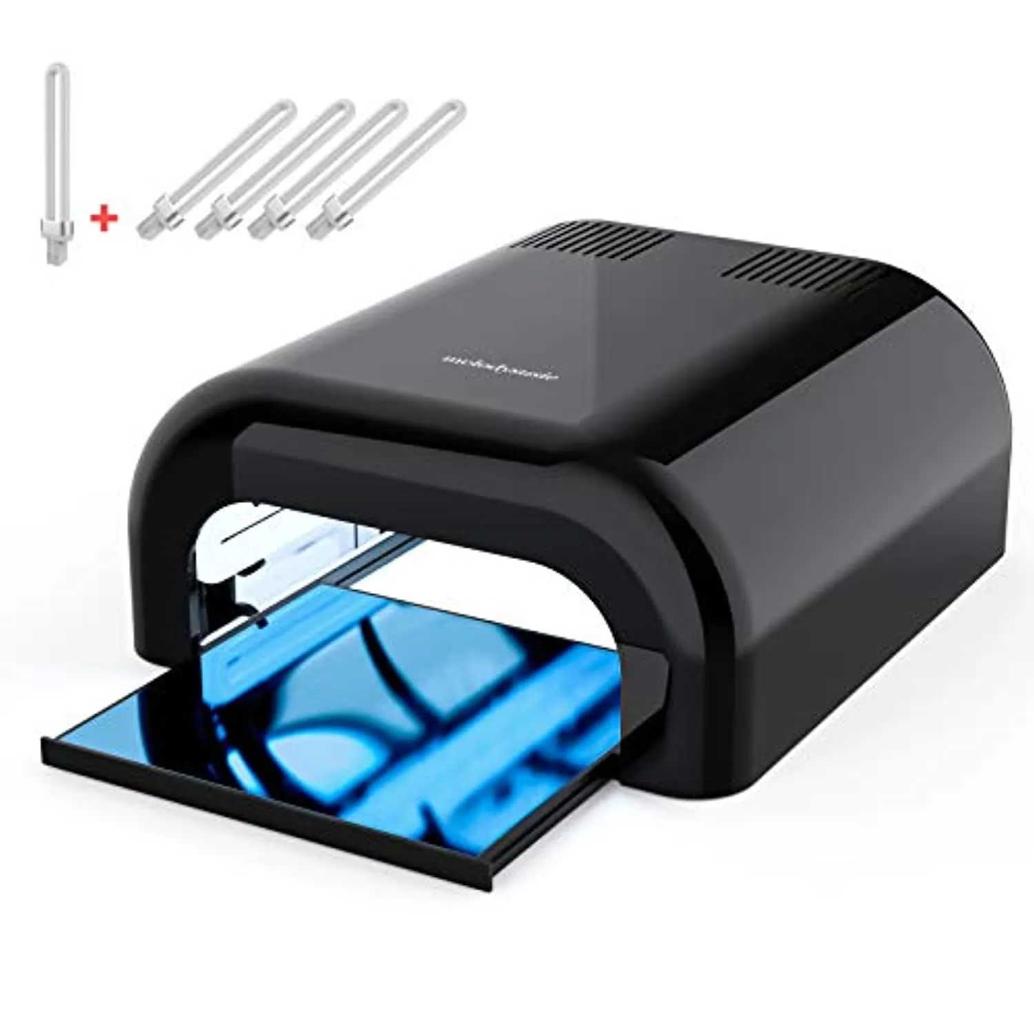 MelodySusie 36W Nail Lamp for Resin, Professional Gel Nail Polish Curing Lamp with 3 Timer Setting, Sliding Tray for Manicure Pedicure Resin, Black