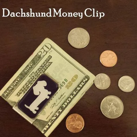 Men's Dachshund Money Clip