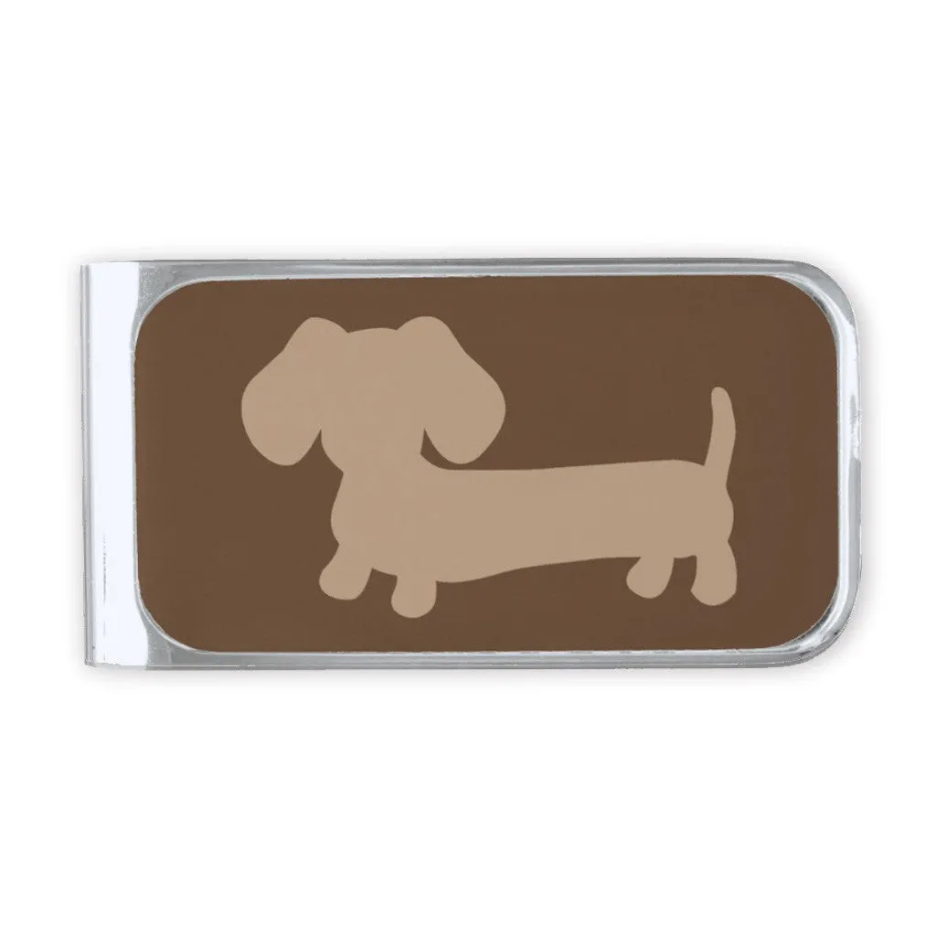 Men's Dachshund Money Clip