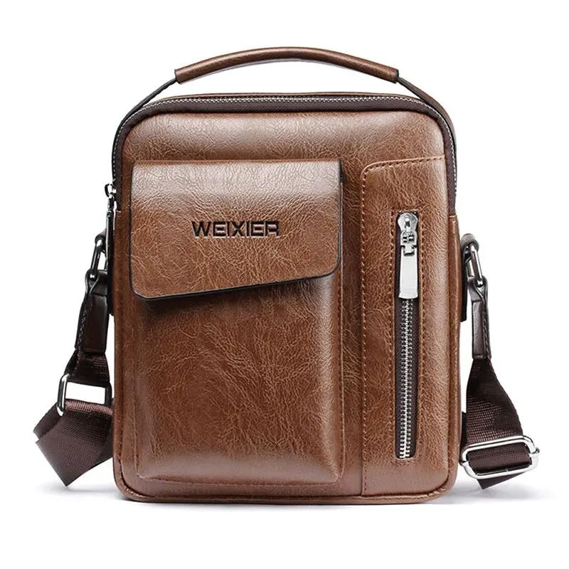 Men's Genuine Leather Sling Bag Over the Shoulder Bags