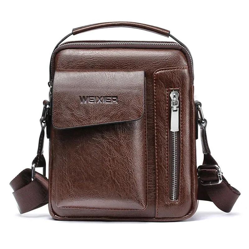 Men's Genuine Leather Sling Bag Over the Shoulder Bags