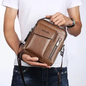 Men's Genuine Leather Sling Bag Over the Shoulder Bags