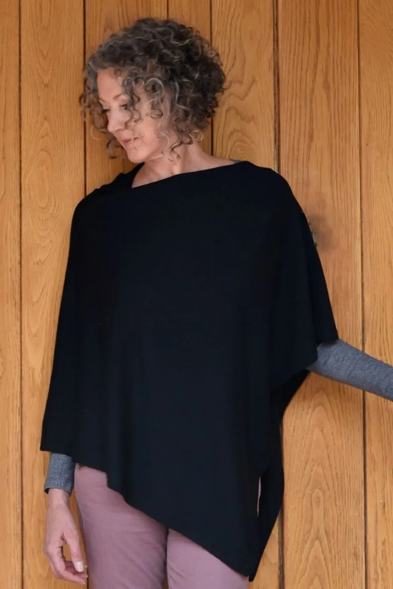 Merino Drape Neck Cape