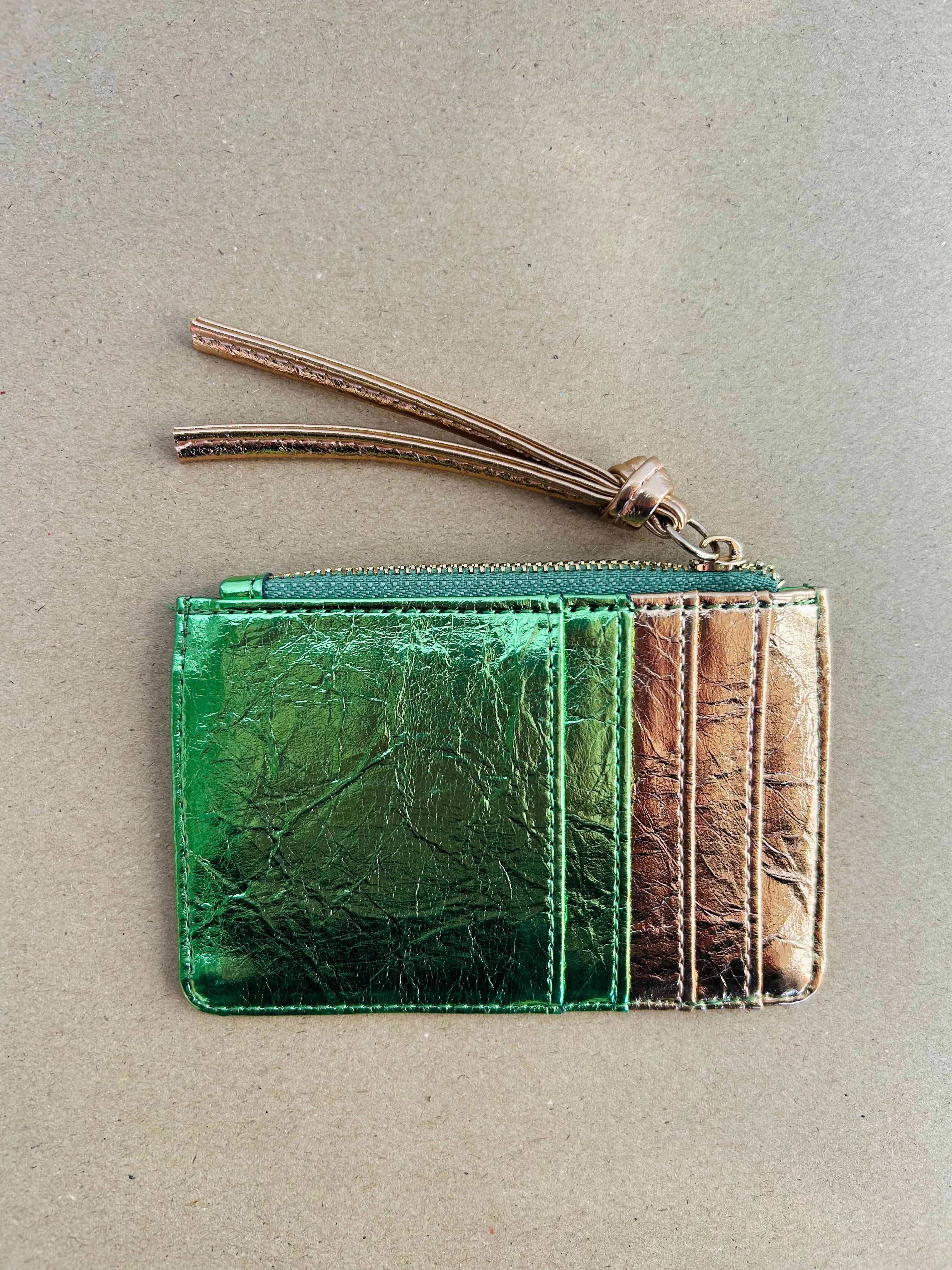Metallic Leather Wallet