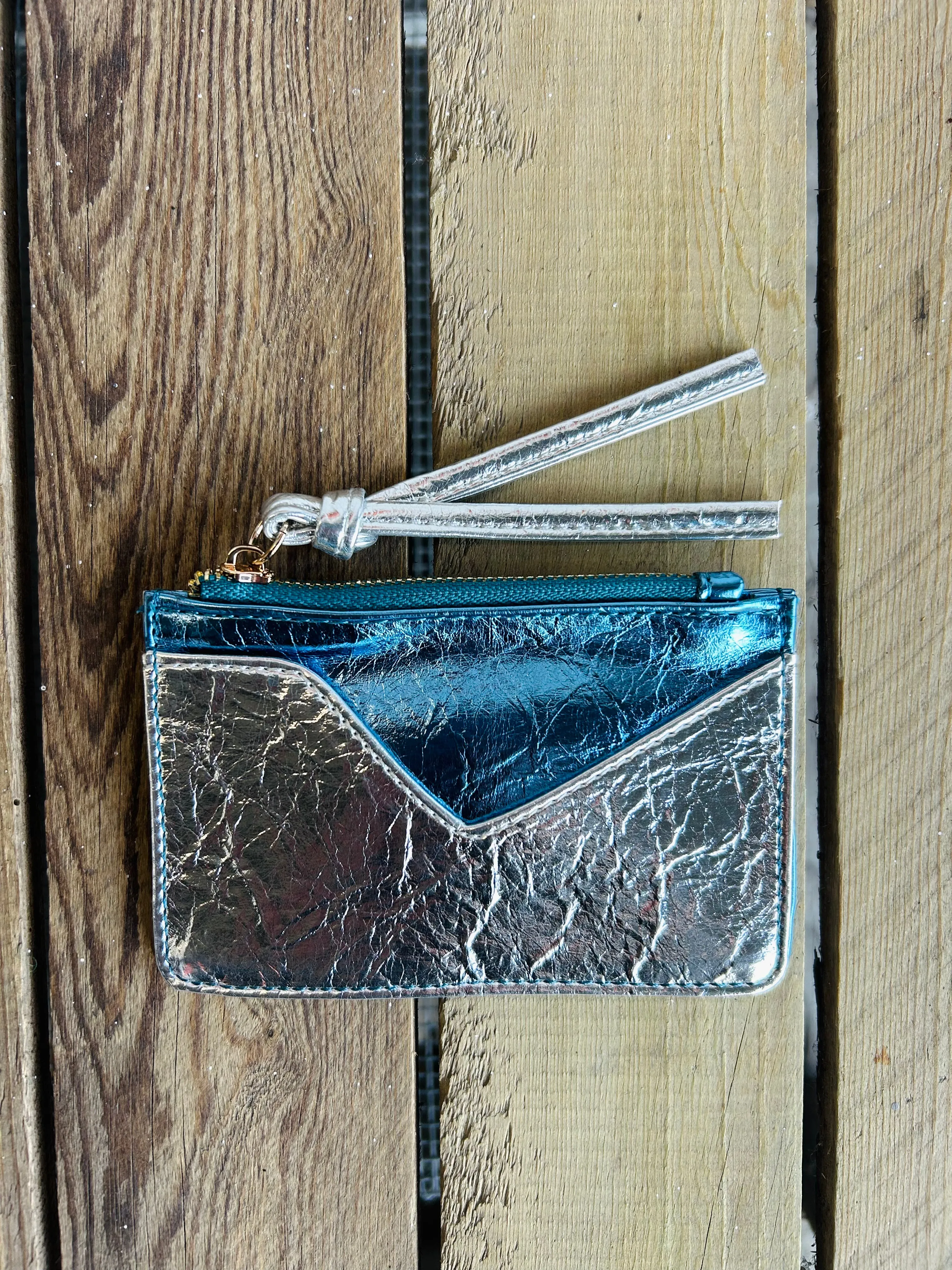 Metallic Leather Wallet