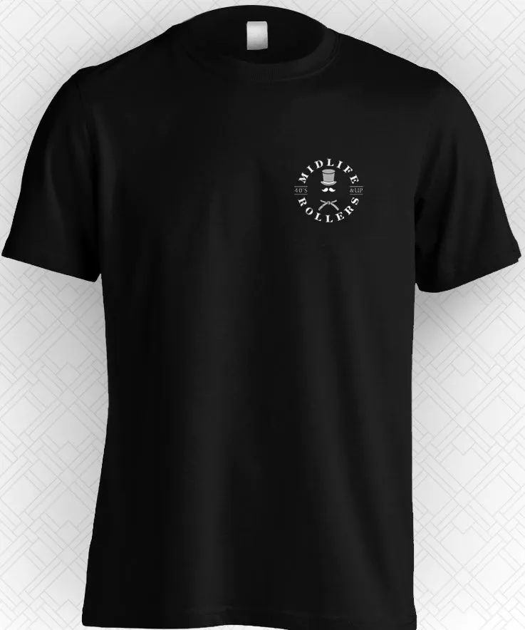 Midlife Rollers Official Logo V2 White Belt Shirt