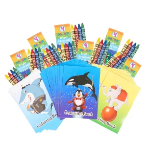 Mini Colouring Books & Crayons Sets