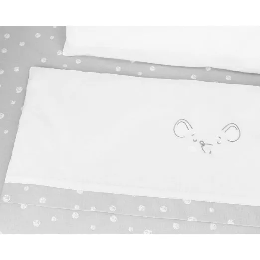 Mini cot bedding set 5pcs Joyful Mice