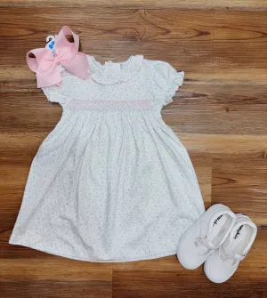 Mini Floral Smock Pima Dress