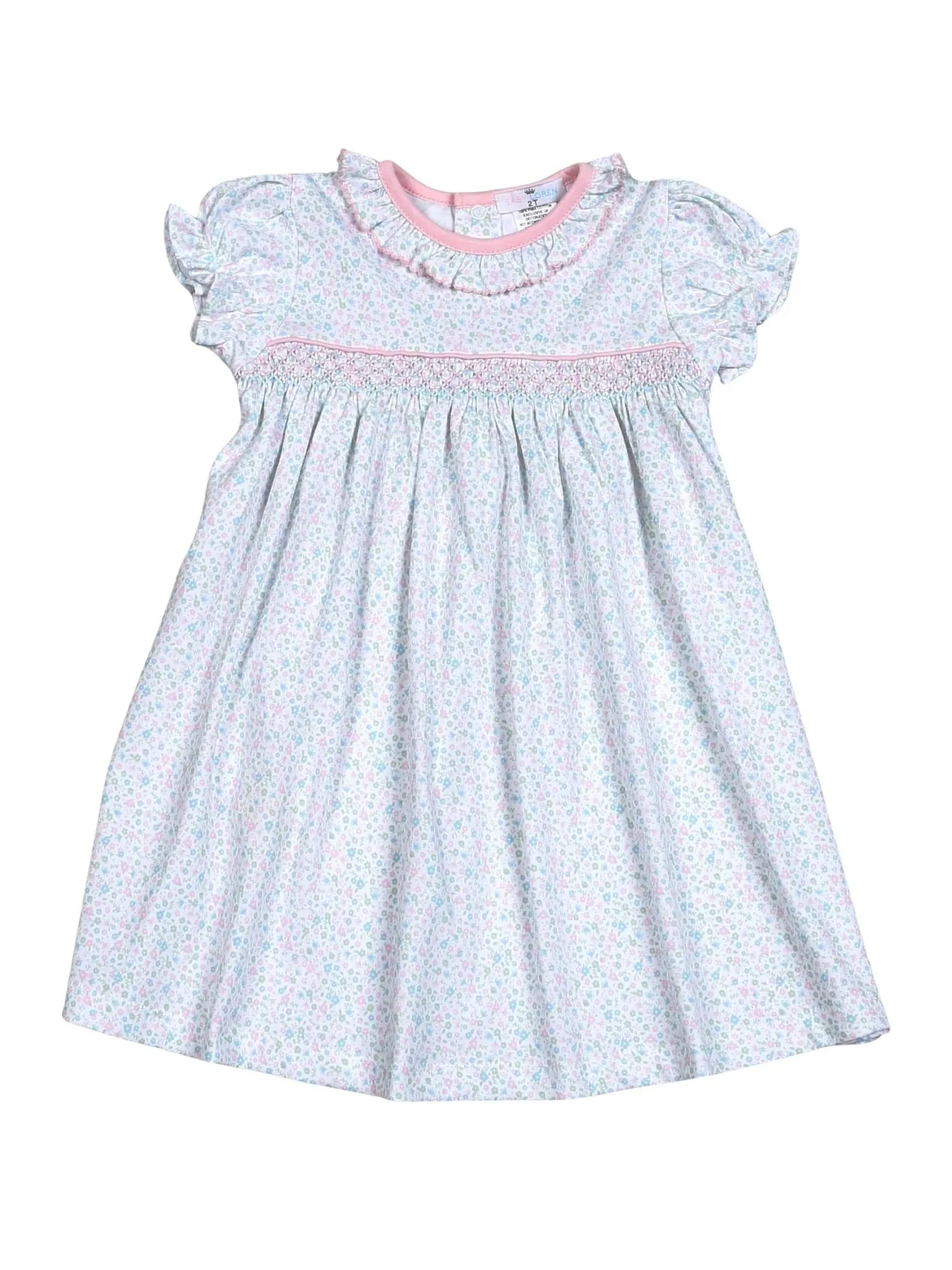 Mini Floral Smock Pima Dress
