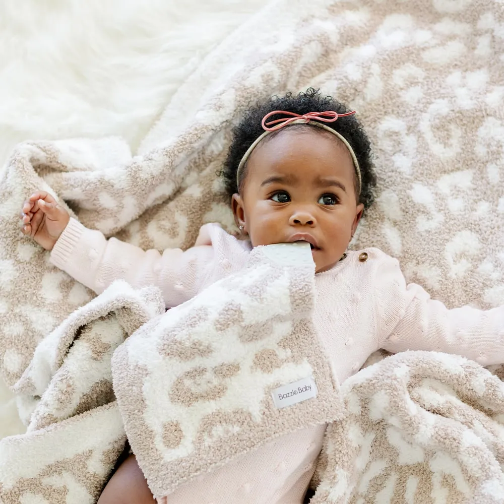 Mini Hugga Lovie Teething Blanket: Leopard