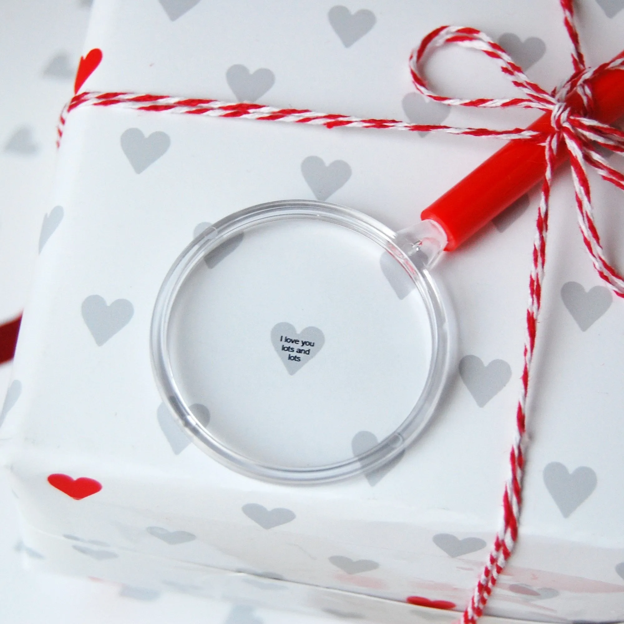 Mini Love Heart Messages Wrapping Paper Set