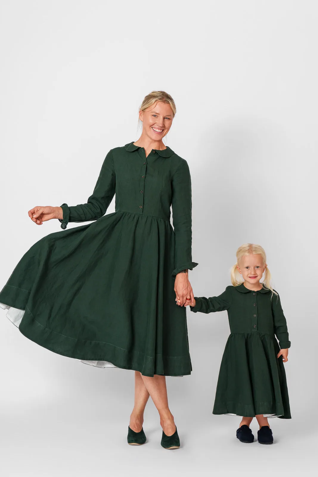 Mini Me Classic Dress, Long Sleeve
