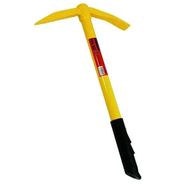 Mini Pick Axe Mattock Micro Pickaxe 440mm Soft Grip Garden Gardening Hand Tool