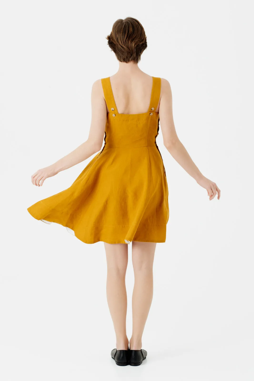 Mini Pinafore Dress, Sleeveless