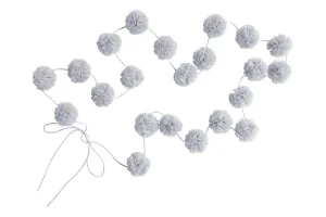 Mini Pom Garland - Grey