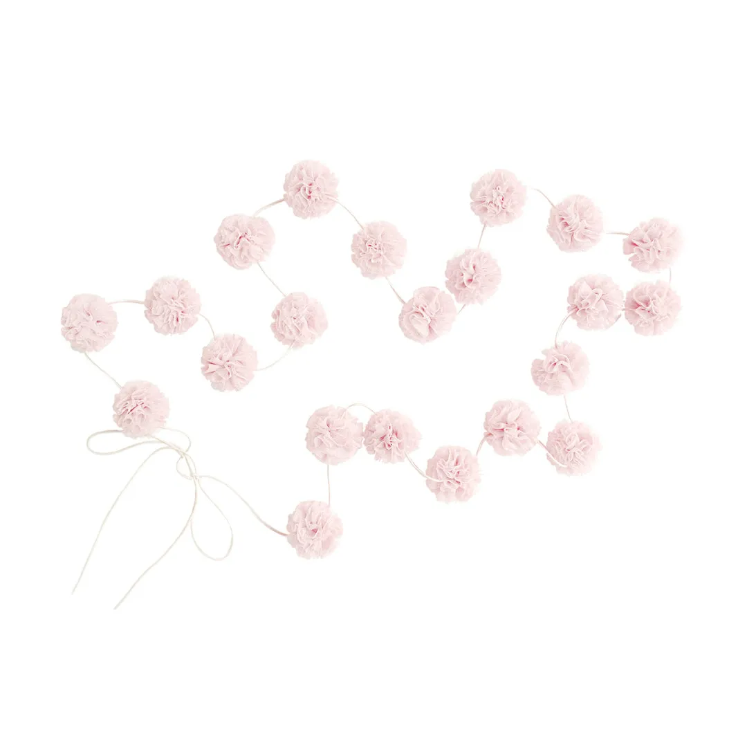 Mini Pom Garland - Powder Pink