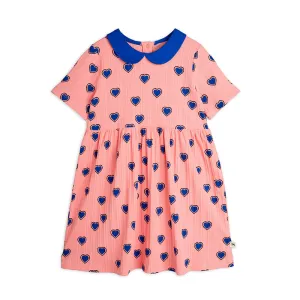 Mini Rodini - Outlined hearts dress - pink