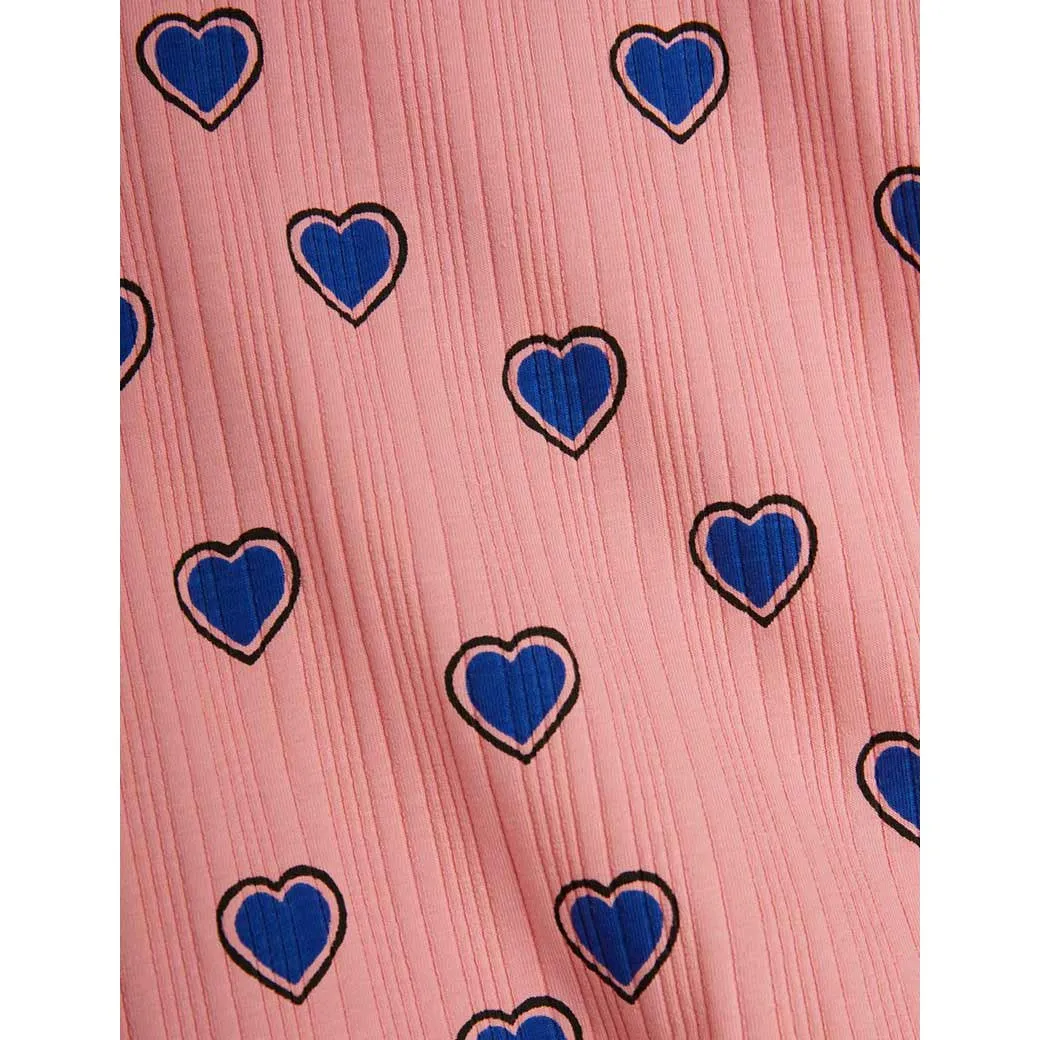 Mini Rodini - Outlined hearts T-shirt - pink