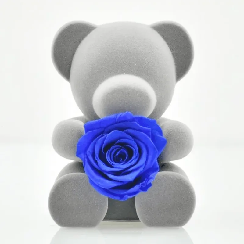 Mini Teddy Bear With Rose