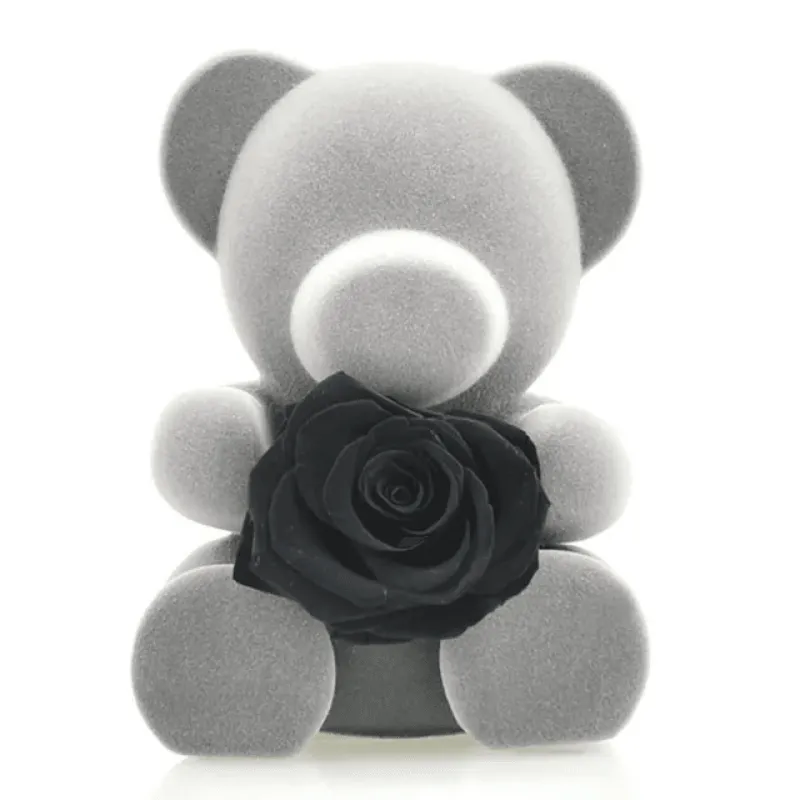 Mini Teddy Bear With Rose