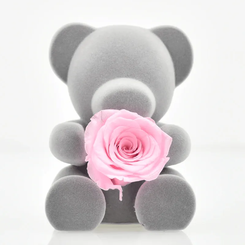 Mini Teddy Bear With Rose