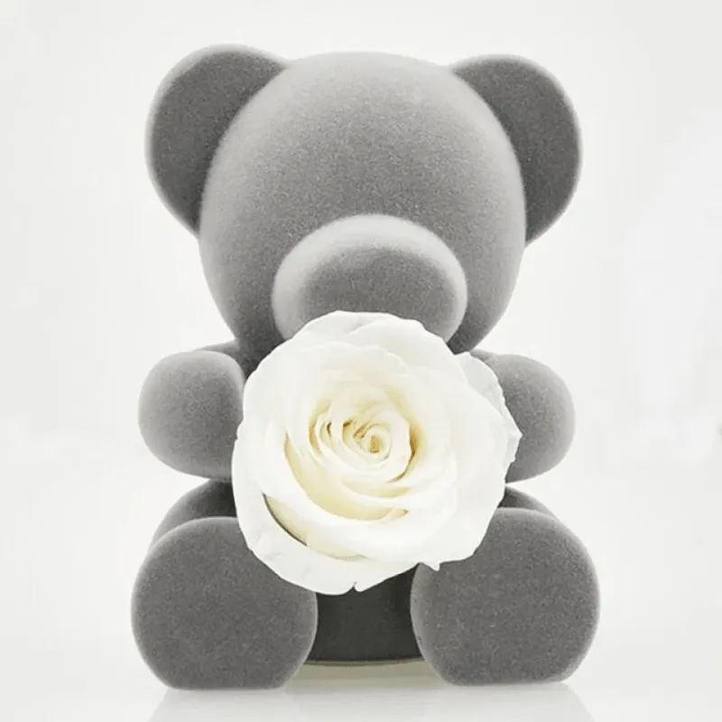Mini Teddy Bear With Rose
